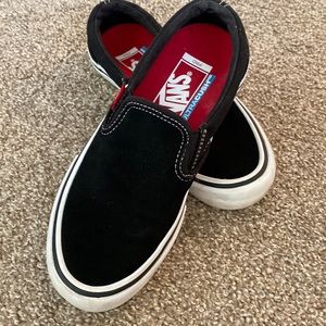 VANS - Black Suede youth 4.5 worn a handful of times! Great condition!
